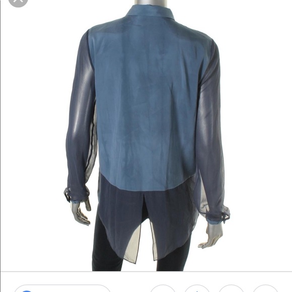 Elie Tahari Alejandra Silk Blend Blouse - Picture 2 of 8